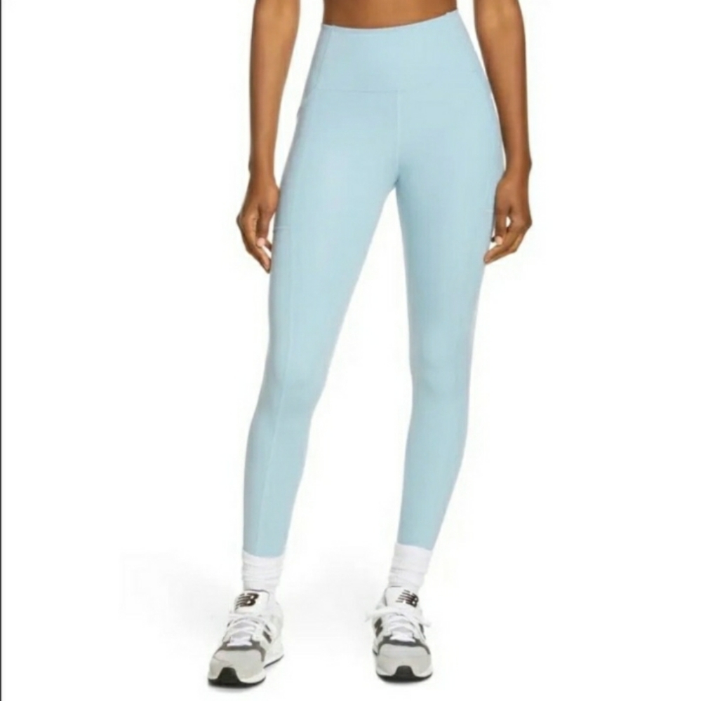 Girlfriend Collective Sky Blue High-Rise 7/8 Pocket Legging Size XS NEW